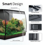 Fluval Flex 2.0 - Acquario di Design Completo 57 Litri con LED RGB+W