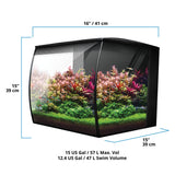 Fluval Flex 2.0 - Acquario di Design Completo 57 Litri con LED RGB+W