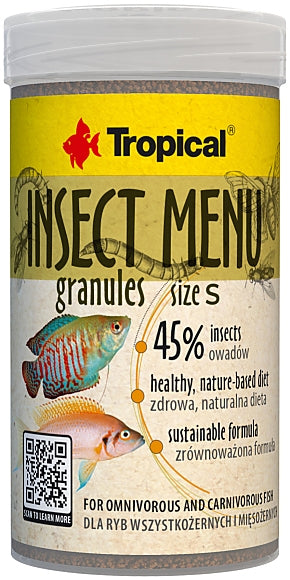TROPICAL Insect Menù Granuli size S135gr