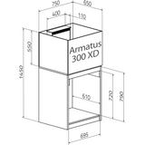 Acquario Marino Armatus XD Aqua Medic - Completo con Mobile Alluminio e Sump