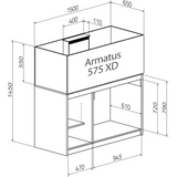 Acquario Marino Armatus XD Aqua Medic - Completo con Mobile Alluminio e Sump