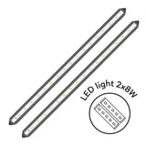 AQ PET SIMPLY LED 100 - Acquario accessoriato 80x30x46 cm
