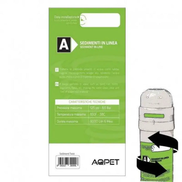 AQ PET Twist A - Ricambio filtro sedimenti - IMPIANTI OSMOSI