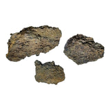 Chunks di roccia grigia-marrone per ambiente naturale e reattore di calcio in acquario