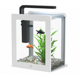 Acquario AQUATLANTIS AquaFrame 25 bianco con filtro interno Cleansys e piante