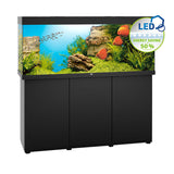 Aquario completo accessoriato JUWEL Rio 450 con illuminazione LED e mobile nero
