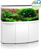Acquario completo accessoriato JUWEL Vision 450 LED con stand bianco e piante lussureggianti