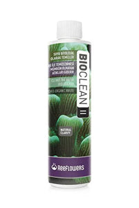 Bottle of Reeflowers Bioclean II 250ml per la rimozione di composti organici