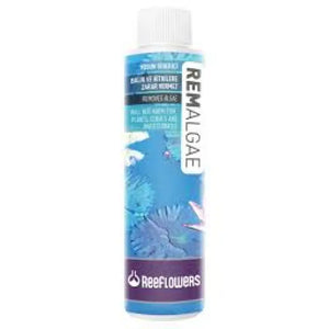 Bottle of Reeflowers RemAlgae 250ml per rimuovere alghe indesiderate negli acquari