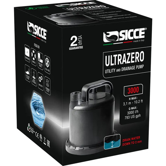 Scatola della pompa di drenaggio Sicce Ultra Zero per filtraggio laghetto