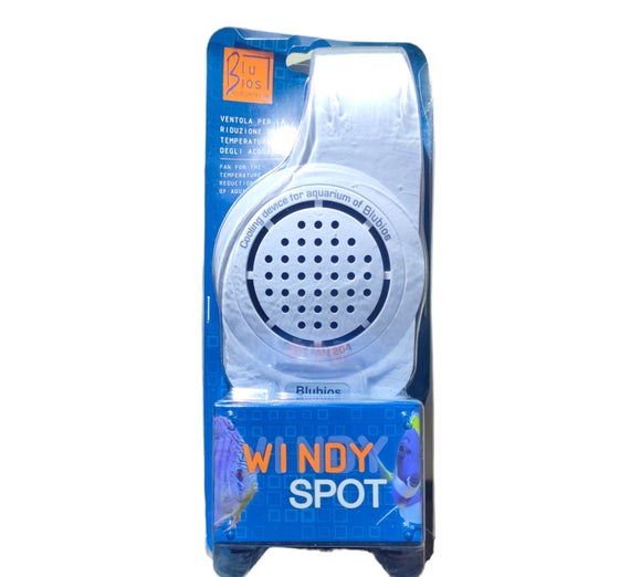Altoparlante bianco Windy Spot in confezione per raffreddamento Wind Spot