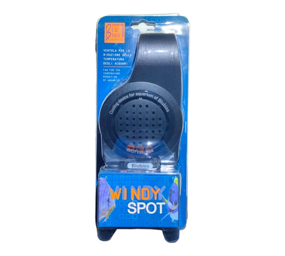 Ventola WIND Spot in packaging blu, dispositivo di raffreddamento wind spot