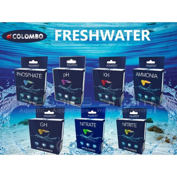 COLOMBO Complete Test - Kit NO2+NO3+KH+PH+Po4+GH+NH4 acqua