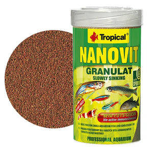 TROPICAL Nanovit - Mangime granulare per piccoli pesci 70 g